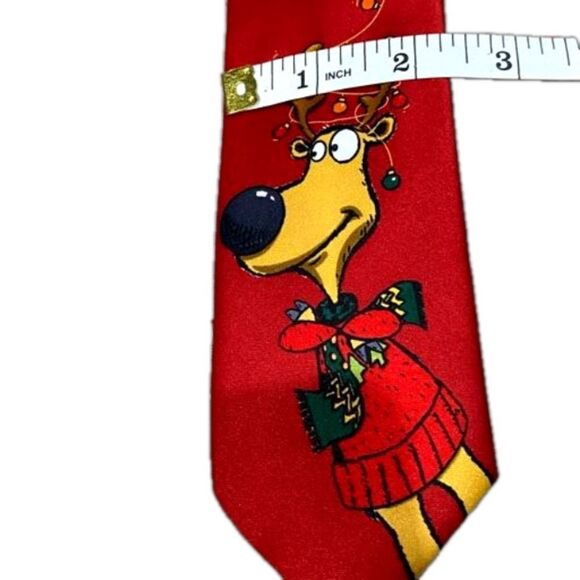 Youth clip-on Christmas Reindeer Tie - Picture 3 of 10